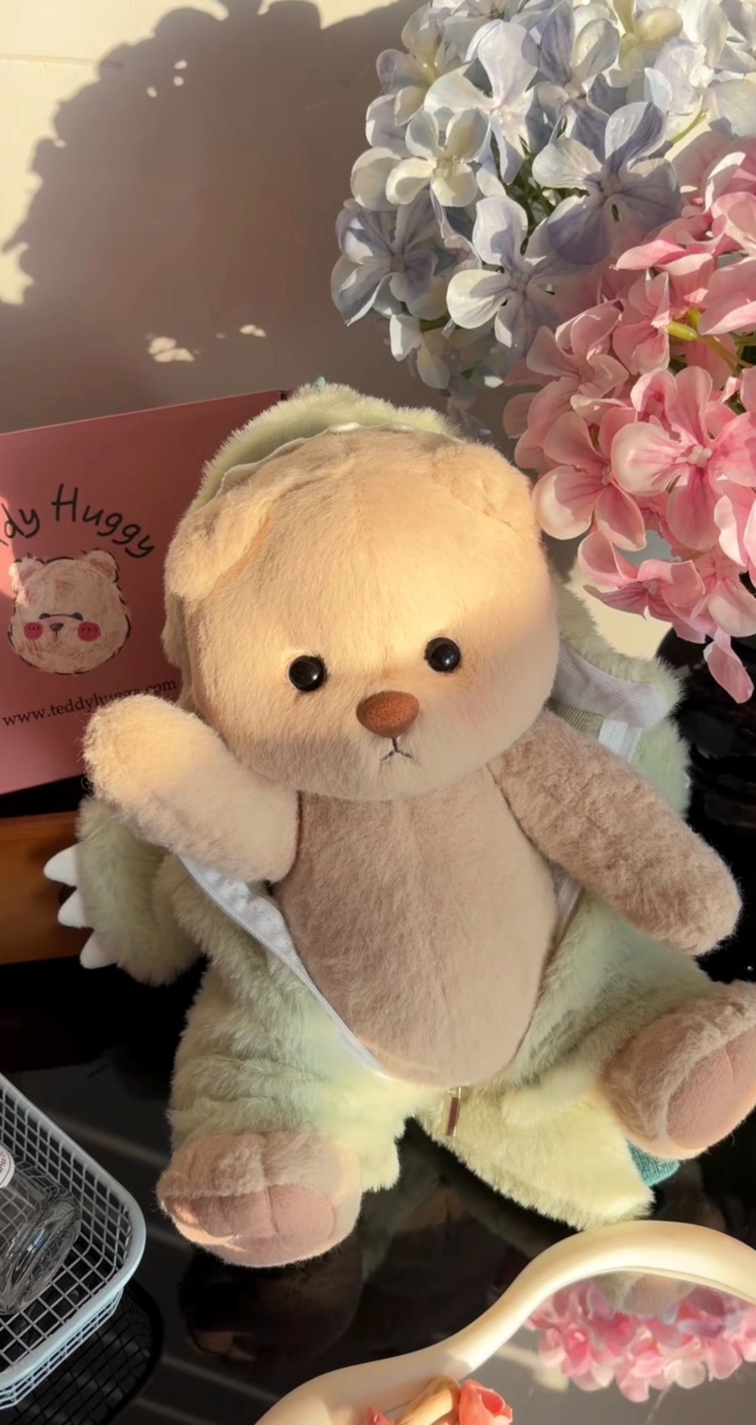 Drachen Plüschie grün